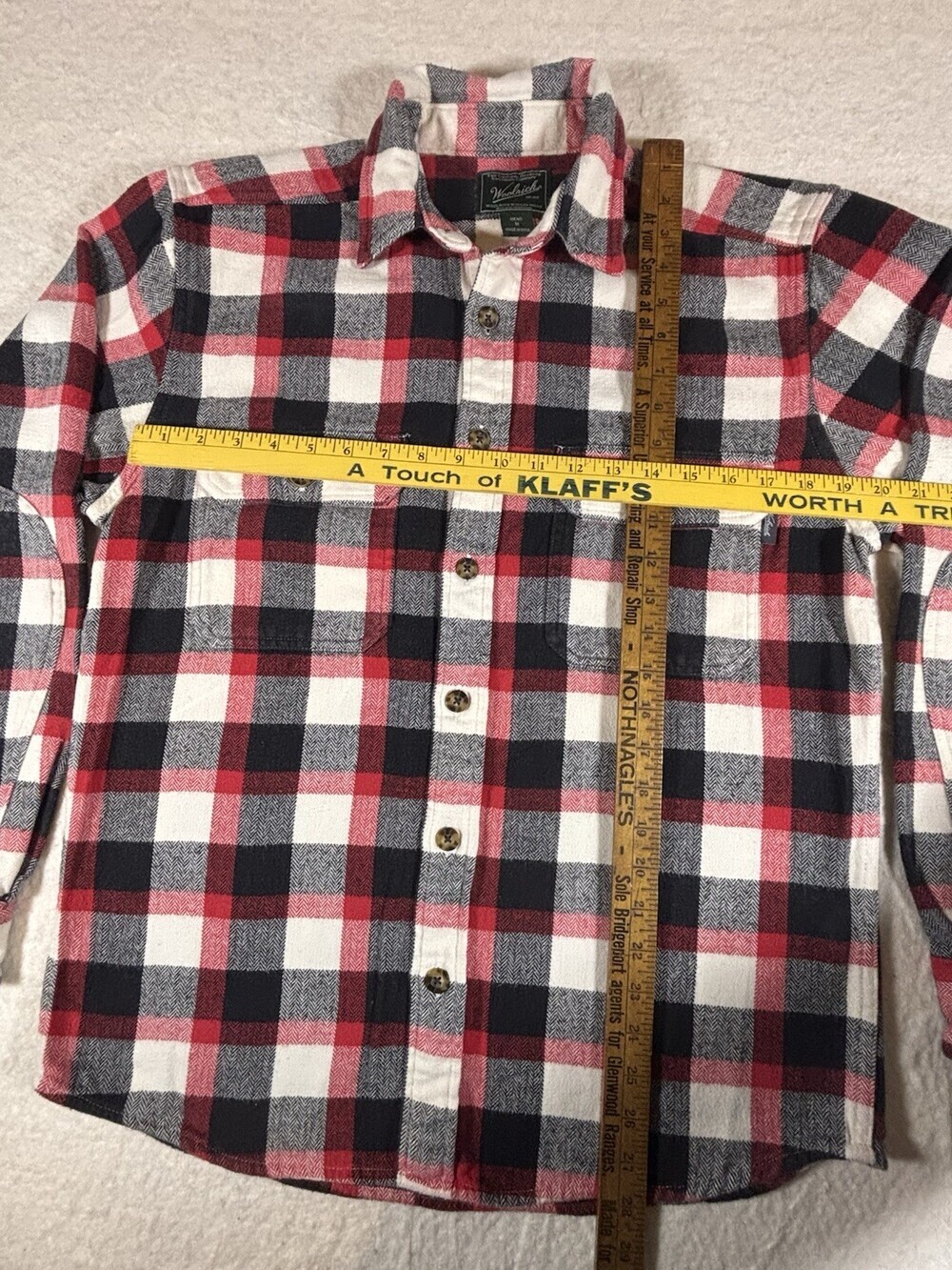Woolrich Men's Vintage Button Down Flannel Shirt Size Medium - Picture 5 of 7